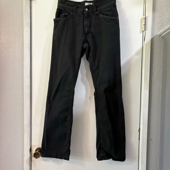 Vintage Versace Jeans Collection Pants Mens 32 Straight Logo Black Distressed